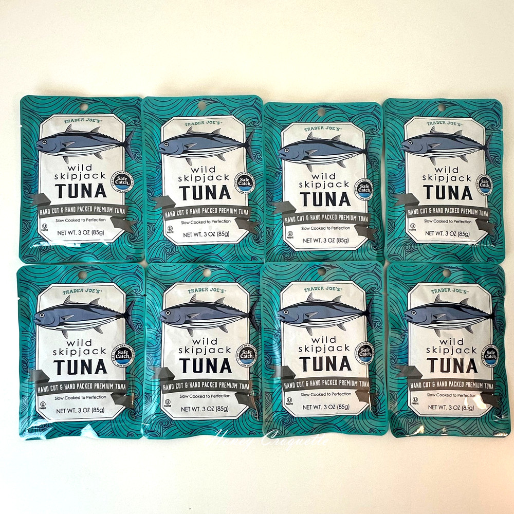8 Packs Trader Joe’s Wild Skipjack Tuna 3 Oz Each – EXP 09/2028
