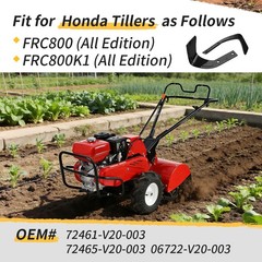 06722-V20-003 Tiller Rotary Tine Kit Set For Honda FC800 FRC800K1 Rototiller