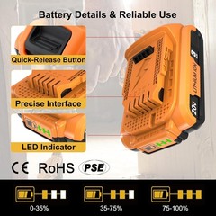 2PACK Dewalt DCB203 20V Max Battery 3.0Ah Lithium Ion Li-Ion 20 Volt /Charger