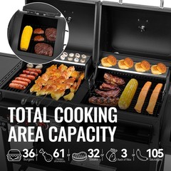 Royal Gourmet 2-Burner Gas and Charcoal Combo Grill