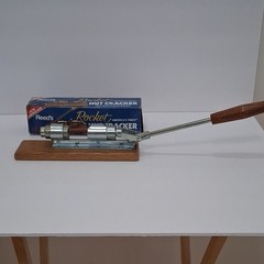 Reed’s Rocket Nut Cracker Traditional Metal Wood Silver Brown Less Than 10 in