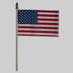 6 ~ Valley Forge USA Stick Flag 4×6 inches Polycotton United States US American
