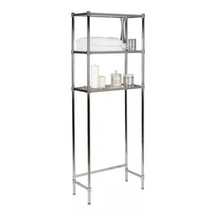 24.25 In. W X 63.5 In. H X 10.75 In. D Silver Over-The-Toilet Storage