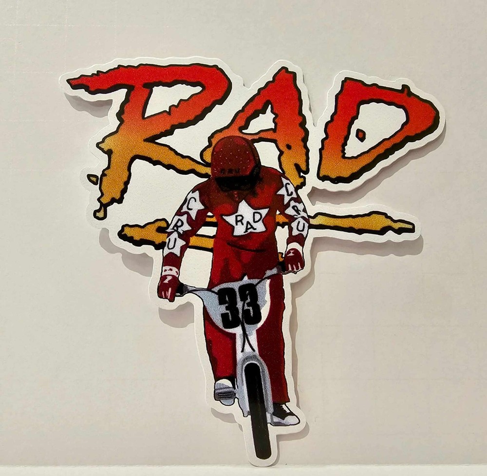 RAD | RAD Movie | Cru Jones | Rad Racing | Helltrack | BMX | 4″ Vinyl Sticker |
