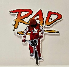 RAD | RAD Movie | Cru Jones | Rad Racing | Helltrack | BMX | 4″ Vinyl Sticker |