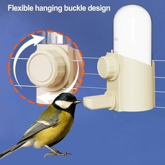 Smart Water Feeder for For parrots No Spill Technology for Clean Cages