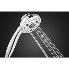 Lavmere 7-Spray 4.2 In. Single Wall Mount Handheld Adjustable Shower Head 1.8 GP