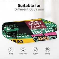 Yuntu Girl Scout Leader Gifts Blanket – Soft Flannel Throw For Scouting