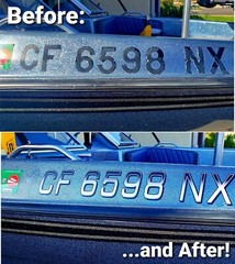 Boat Registration Numbers & Letters 2 Pack Custom 3″ Boat & Jetski Stickers X2GR