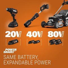 2pack For WORX 20V MAX Extend Lithium Battery 20 Volt WA3520 WA3525 WA3575 WG155