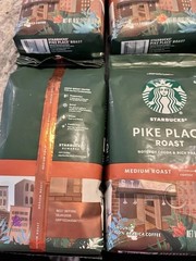 6 Bag PIKE place Starbucks Ground 18oz Bags Coffee Medium Roast Lot 6.72 LB LOT