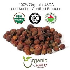 Organic Way Hawthorn Berries Cut & Sifted – Organic, Kosher & USDA Certified