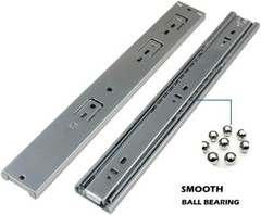 12-22In Soft Close Full Extension Drawer Slides Rear Mount Ball Bearing+Brackets