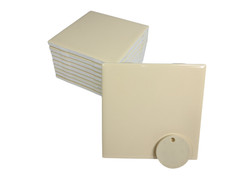 French Vanilla Yellow Ceramic Tile 4.25 in Shower Backsplash Classic Color 141