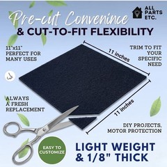 Charcoal Filter Multi 12″ x 12″ Cut to Fit Fights Odor