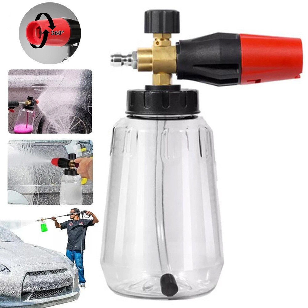 Snow Foam Lance Cannon Soap Bottle Sprayer For Pressure Washer Gun Jet Car Wash