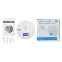 Carbon Monoxide Detector Smoke Alarm Combination Wireless CO Fire Gas Leak Alert
