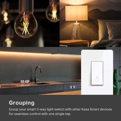 Smart 3-Way Wi-Fi Light Switch, Alexa & Google Home Compatible, Certified