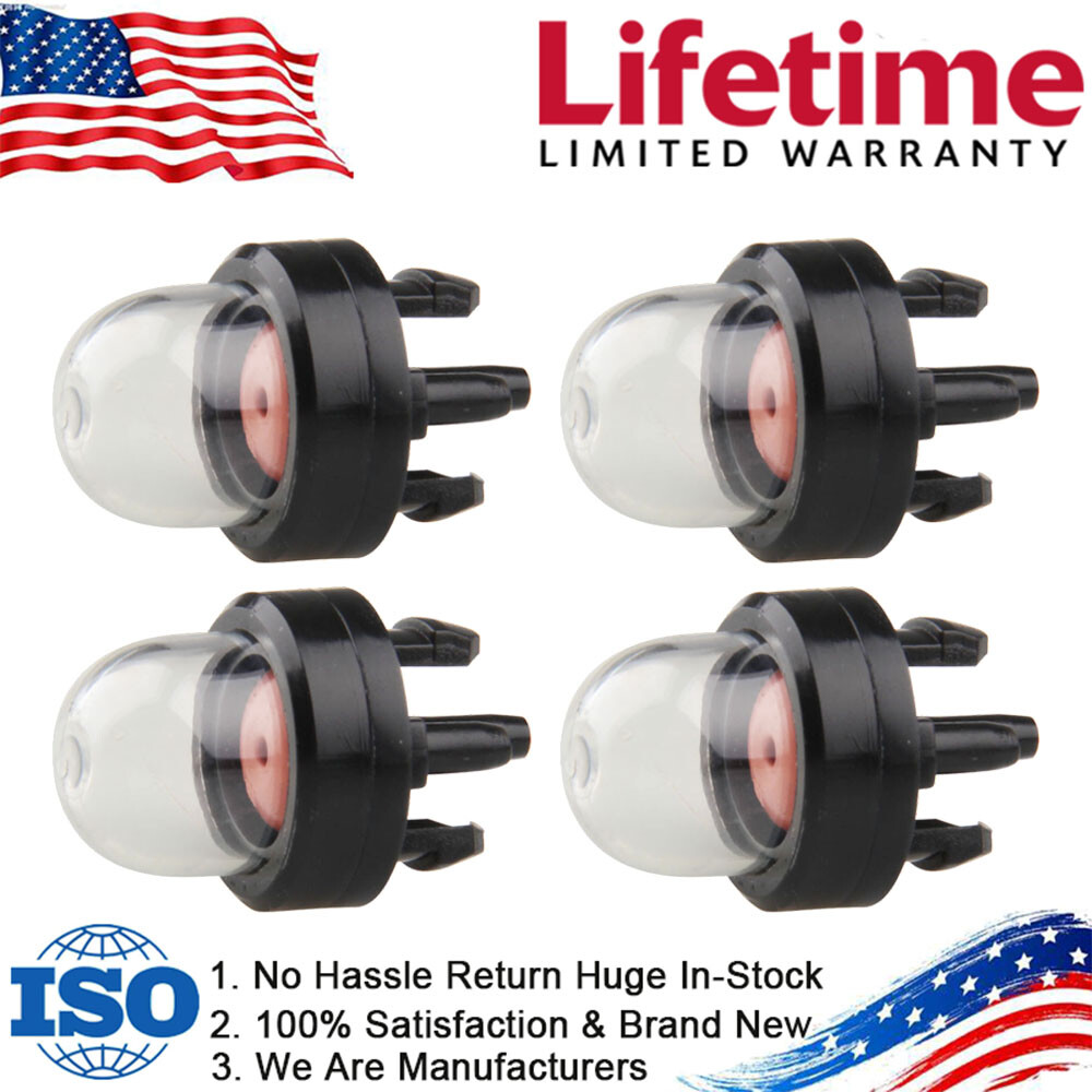 4 Packs Primer Bulb Pump Bulbs for Homelite Echo Stihl Poulan Craftsman chainsaw