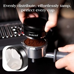 7 PCS Espresso Accessories Kit – 53.3mm Tamper, Distributor, Puck Screen, Funnel