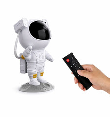 Astronaut Galaxy Star Projector Night Light LED Space Lamp 360° Remote Kids