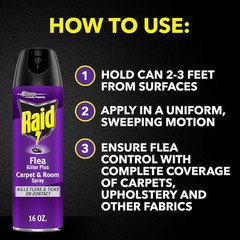 Raid Flea Killer Carpet & Room Spray, Kills hatching 16 Ounce (Pack of 1)