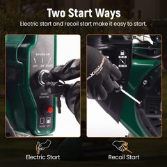 420cc 15HP OHV Horizontal Gasoline Engine Motor Electric Start Lawn Mowers