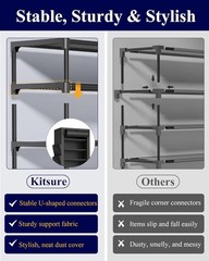 Spacious 10-Tier Metal Shoe Organizer with Dust Cover – Perfect for Any Room