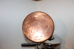 Vintage Revere Ware Copper Bottom Double Boiler 2qt Pot Pan Seahorse Handles