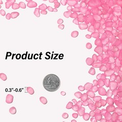 0.5LB Sea Glass Stones Glass Pebbles for Aquarium Vase Wedding DIY Crafts Decor