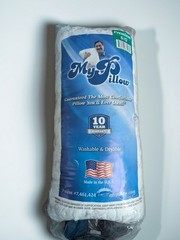 MyPillow Premium S/Q Bed Pillow Machine Washable & Dryable White/Blue