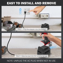 500W AC to DC Converter for Milwaukee 18V Tools 110V to 18V Adapter Power