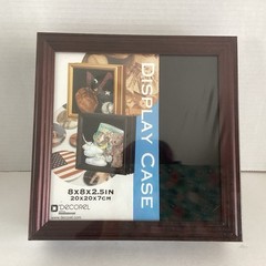 Display Case Shadow Box Hanging New Sealed 8 X 8 X 2.5 Inches