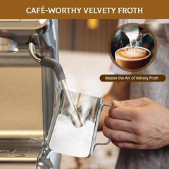 Espresso Machine with Grinder 20 Bar Espresso Coffee Maker Latte w/Milk Frother