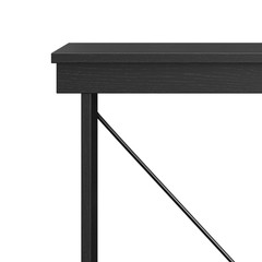 Mainstays Ardent No Tools Small Space Writing Desk Black Storage Desk