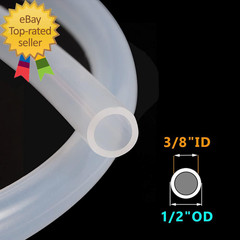 3/8″ ID X 1/2″ OD Silicone Tubing Food Grade Pure Silicon Tube High Temp Home