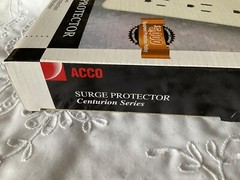 Surge Protector 2each 120 Volts 60 HZ 15 AMPS 6 Plug ACCO 50645 Centurion Series
