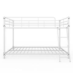 Twin Size Metal Bunk Bed for Kids Teens Adults Heavy Duty Metal Bunk Bed Pink