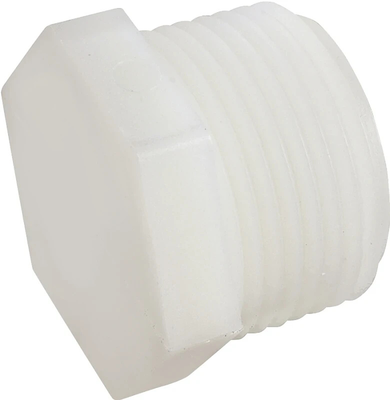 (5 Count) 1/2″ Hex Head Nylon Pipe Plug MPT Plastic