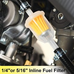 10/20/30pcs Motor Inline Gas Oil Fuel Filter Small Engine for 1/4” 5/16″ Line