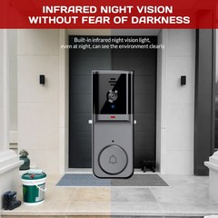 2.4G Wireless Smart Visual Intercom Video Doorbell Camera Monitor for Home US