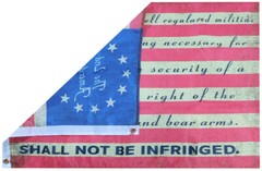 2X3 USA 250 YEARS 1776-2026 The 2nd Amendment Betsy Ross Vintage Flag Banner