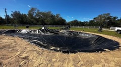 Pond liner 30 mill HDRPE 16X8 UV Resistant,Durable,Fish pond, Free Shipping!