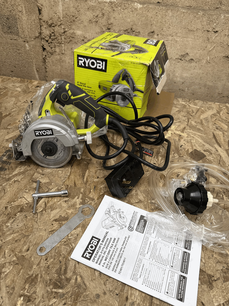 RYOBI 12 -Amps 4 in. Blade Corded Wet Tile Saw