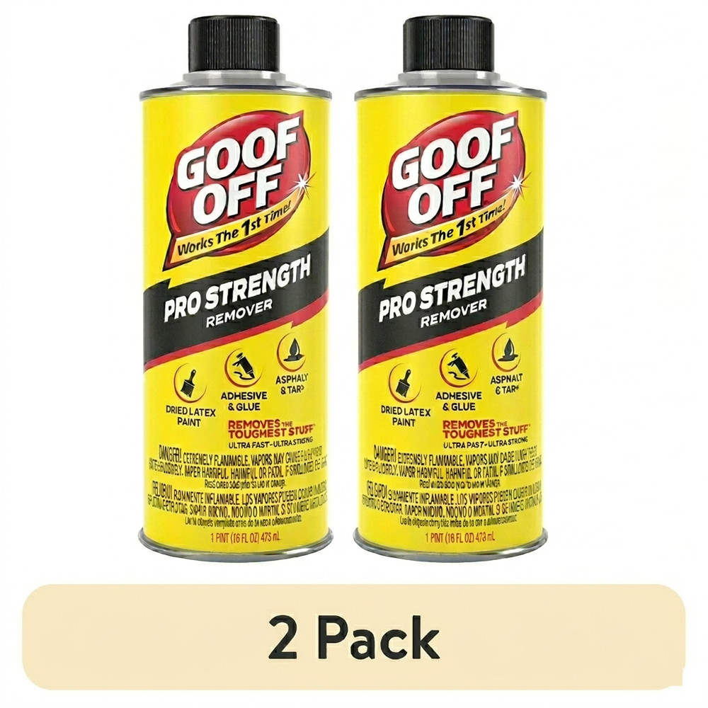2 x Bottles Goof Off 12 fl. oz. Aerosol professional Strength Adhesive Remover