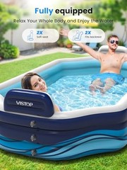 Inflatable Pool for Kids & Adults | Oversized Thickened Large 120 inch