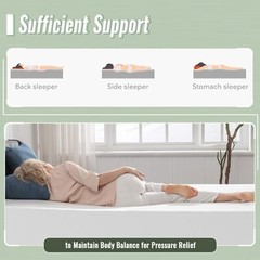 Gel Memory Foam Mattress with Breathable & Washable Soft Fabric Zippered Cover