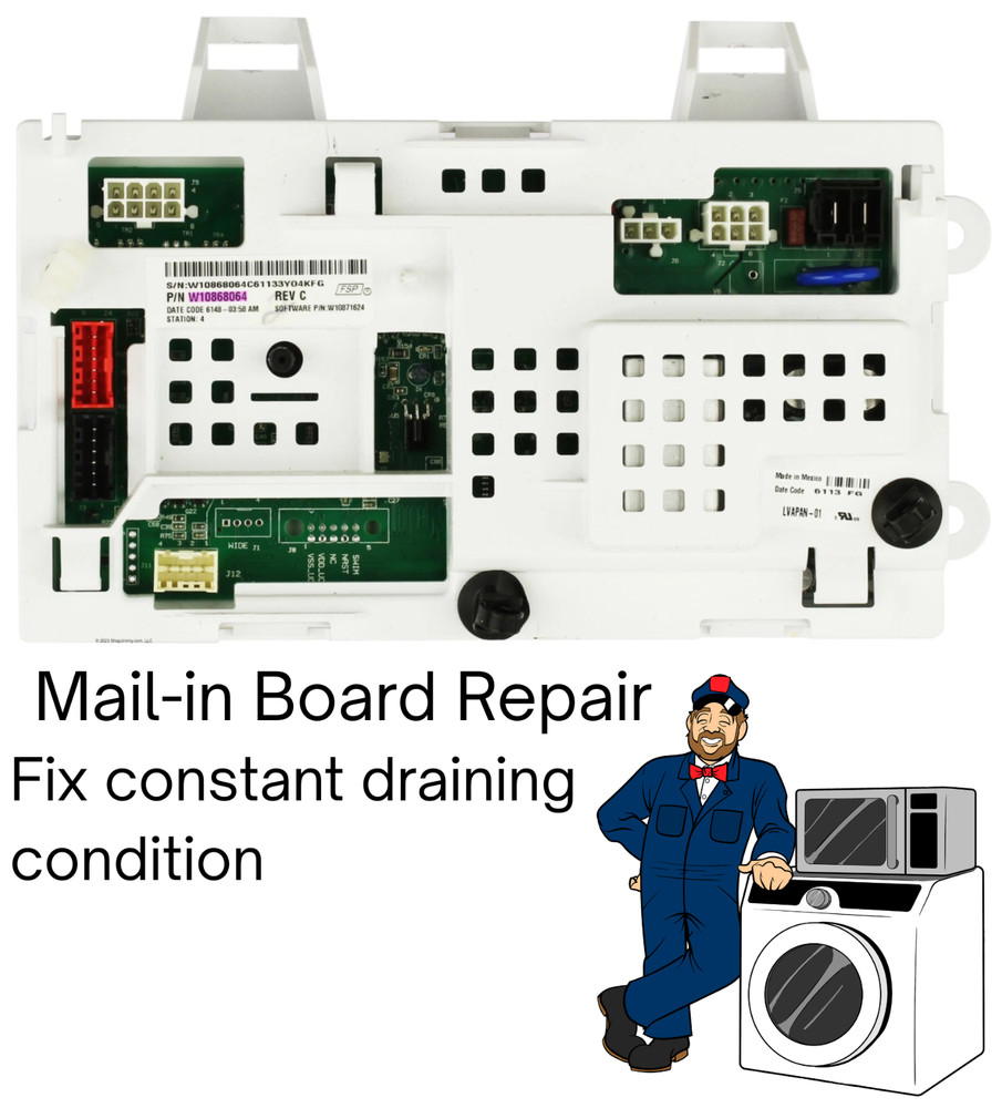 Ben’s Appliances Whirlpool Amana Maytag Washer BOARD REPAIR ONLY! Read Desc