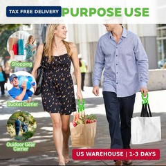 3 Pcs Grocery Bag Carrier Heavy Duty Shopping Bag Holder Reusable Comfortable Ca