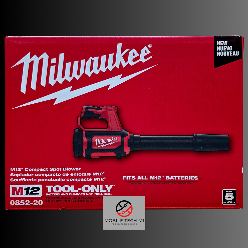 Milwaukee M12 Compact Spot Debris Leaf Blower 0852-20 12V – New in Box